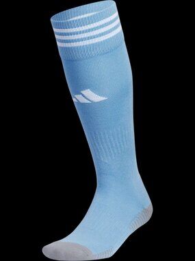 Adidas Men's 5-8.5 Women's 5-9.5 M Copa Zone Cushion 5 Light Blue Soccer Socks